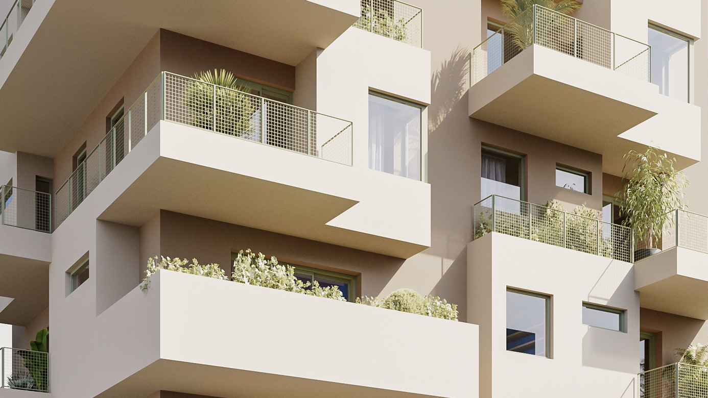 AKC45 _ SIX STOREY RESIDENTIAL BUILDING _ VOTANIKOS ATHENS  